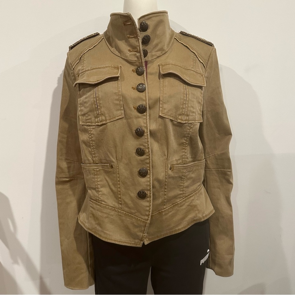 Free People Shrunken Officer Military Jacket – Size L - excellent preowned